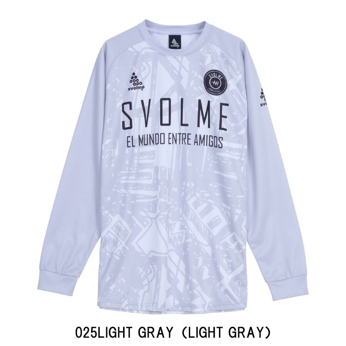 SVOLME ロングスリーブシャツ サッカー SVOLME スボルメ シャツ クラッシュロングTRトップ ユニセックス 長袖