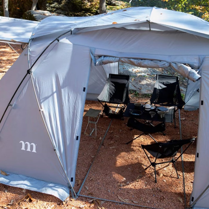 【最終値下】ムラコZIZ5p ツールームテント　グレー ZIZ TENT SHELTER ROCK GREY｜ジズテントシェルターロックグレー