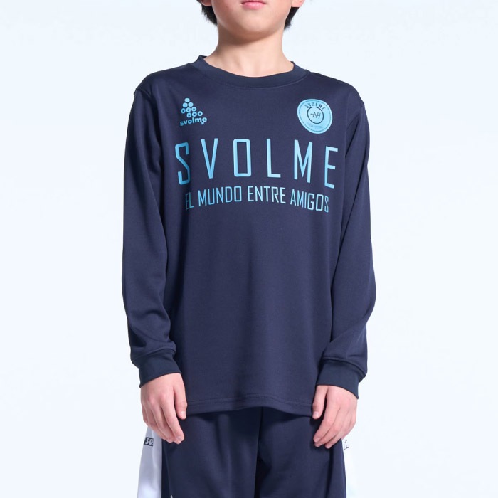 SVOLME スボルメ シャツ JrロゴロングプラT ジュニア キッズ 長袖