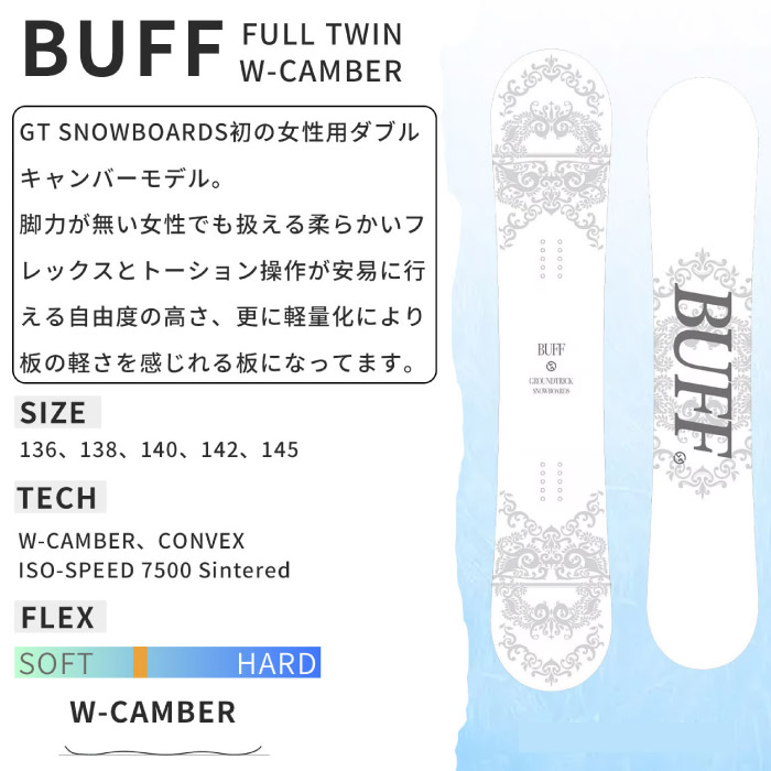 25-26 GT snowboards ジーティースノーボード BUFF バフ スノーボード