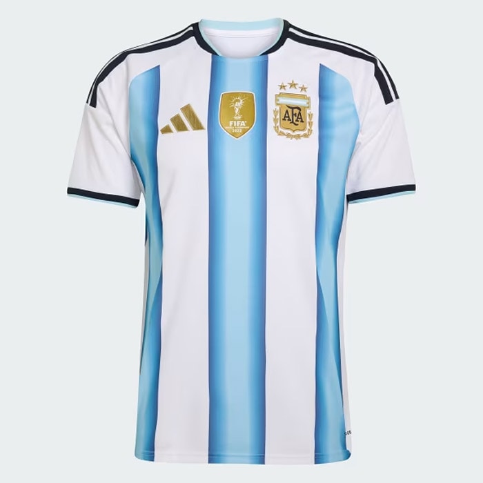 2018年ロシアW杯アルゼンチン代表ホームレプリカユニフォームS フルサイン入り adidas アディダス アルゼンチン代表 26 ホーム レプリカ ユニフォーム