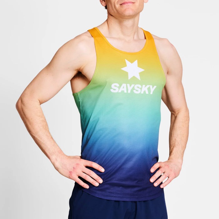 SAYSKY セイスカイ レースシングレット Drip Dye Flow Singlet タンク SAYSKY セイスカイ レースシングレット Drip Dye Flow Singlet タンク