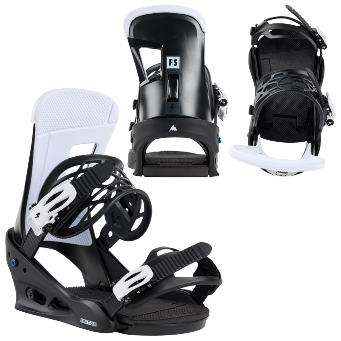 Burton Free Style スノーボードビンディング ブラック/ホワイト Burton Free Style スノーボードビンディング ブラック/ホワイト