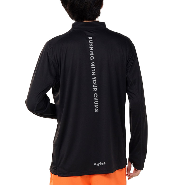 CHUMS チャムス ランニングハーフジップロングスリーブTシャツ ユニ