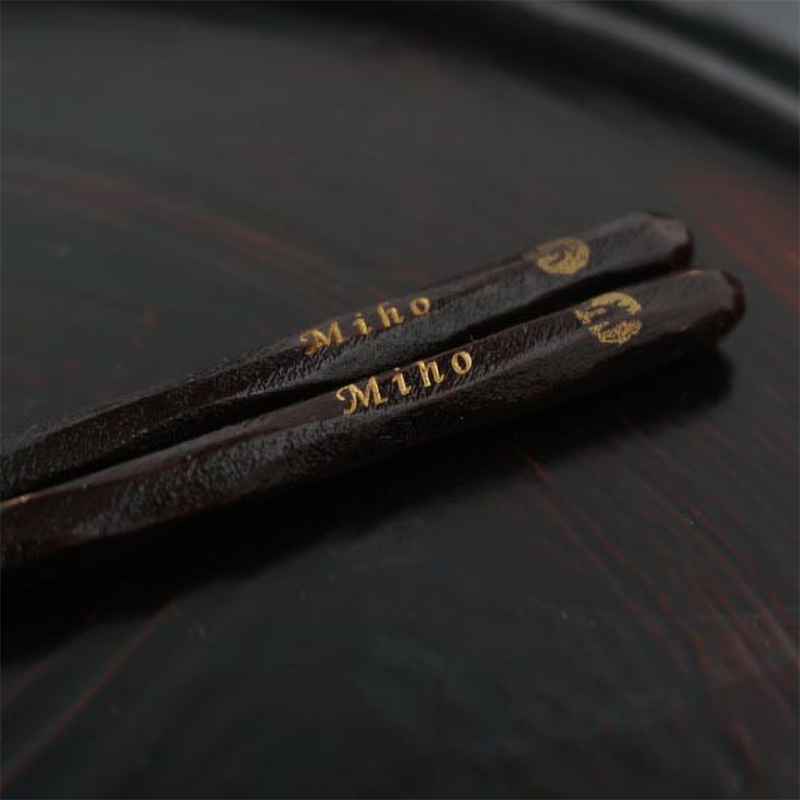 けずり箸と箸置きの夫婦セット