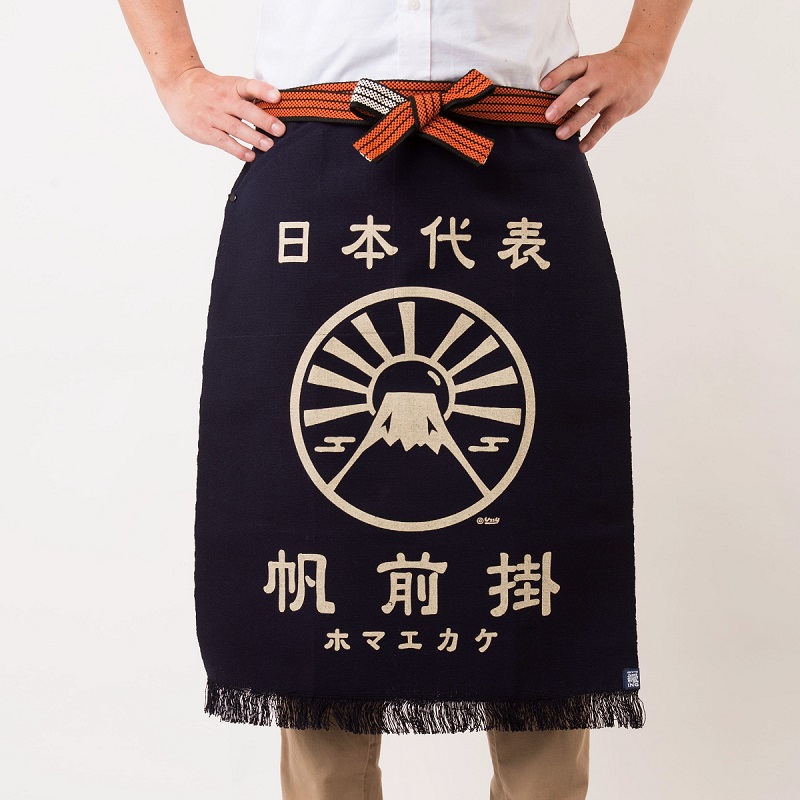 築地前掛け 楽天市場】帆前掛け（日本製）男女兼用 ユニセックス エプロン 前掛け