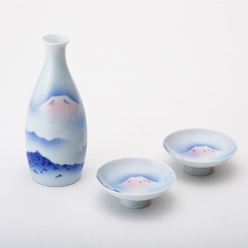 赤富士　二人具酒器揃