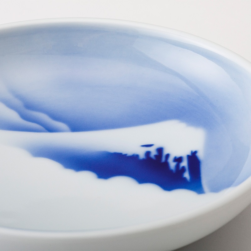 富士三景　祝皿(3枚組)