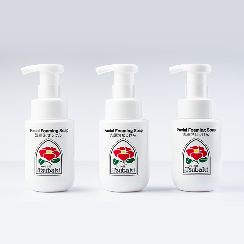 ★6周年限定★【椿油配合】洗顔泡せっけん 180ml×3　送料無料