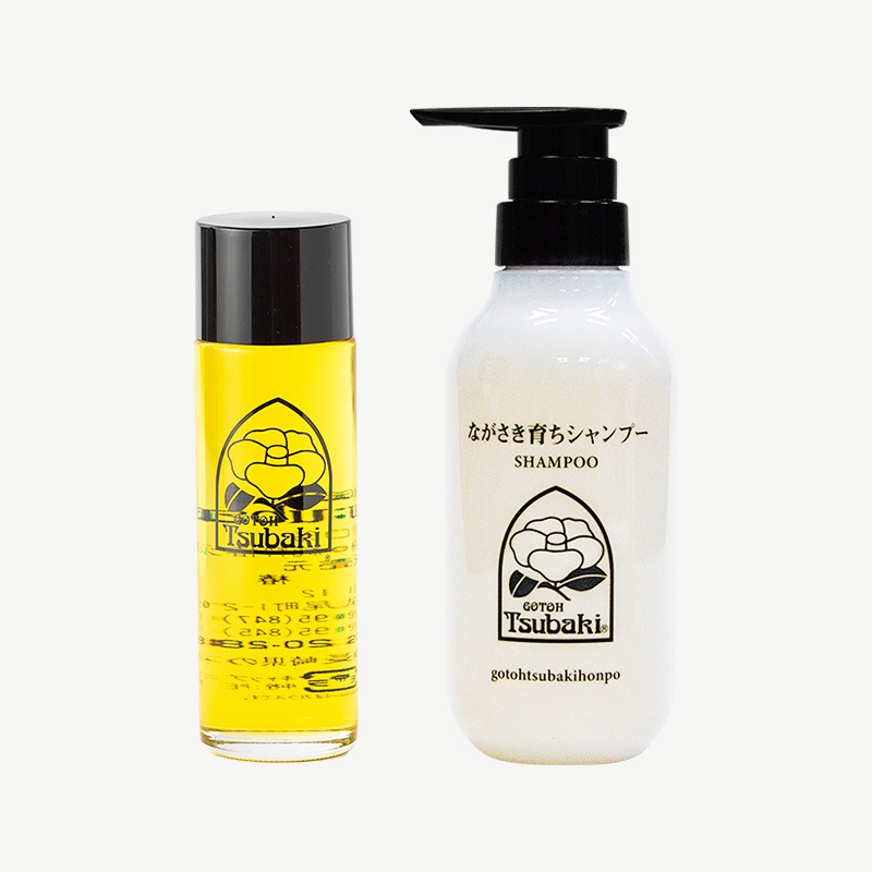 【定期便】 <1ヶ月毎> 天然椿油 120ml + ながさき育ちシャンプー 300ml