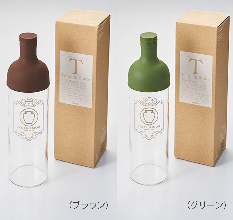フィルターインボトル 750ml｜食事に最適な水出し茶ボトル｜つぼ市限定