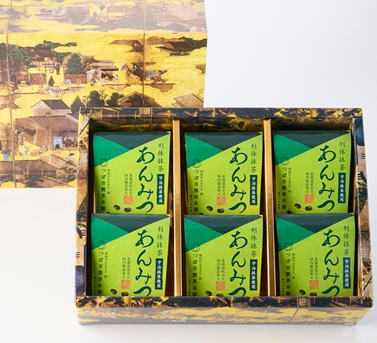 利休抹茶あんみつ 6個詰合せ（化粧箱入り）