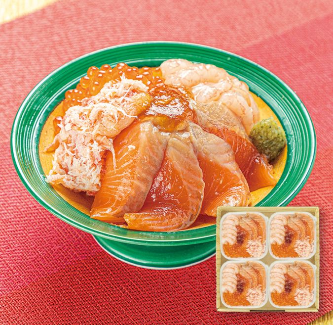 ふくいサーモン入り海鮮丼の具【FKD-50】｜福井の味｜辛子明太子、たら