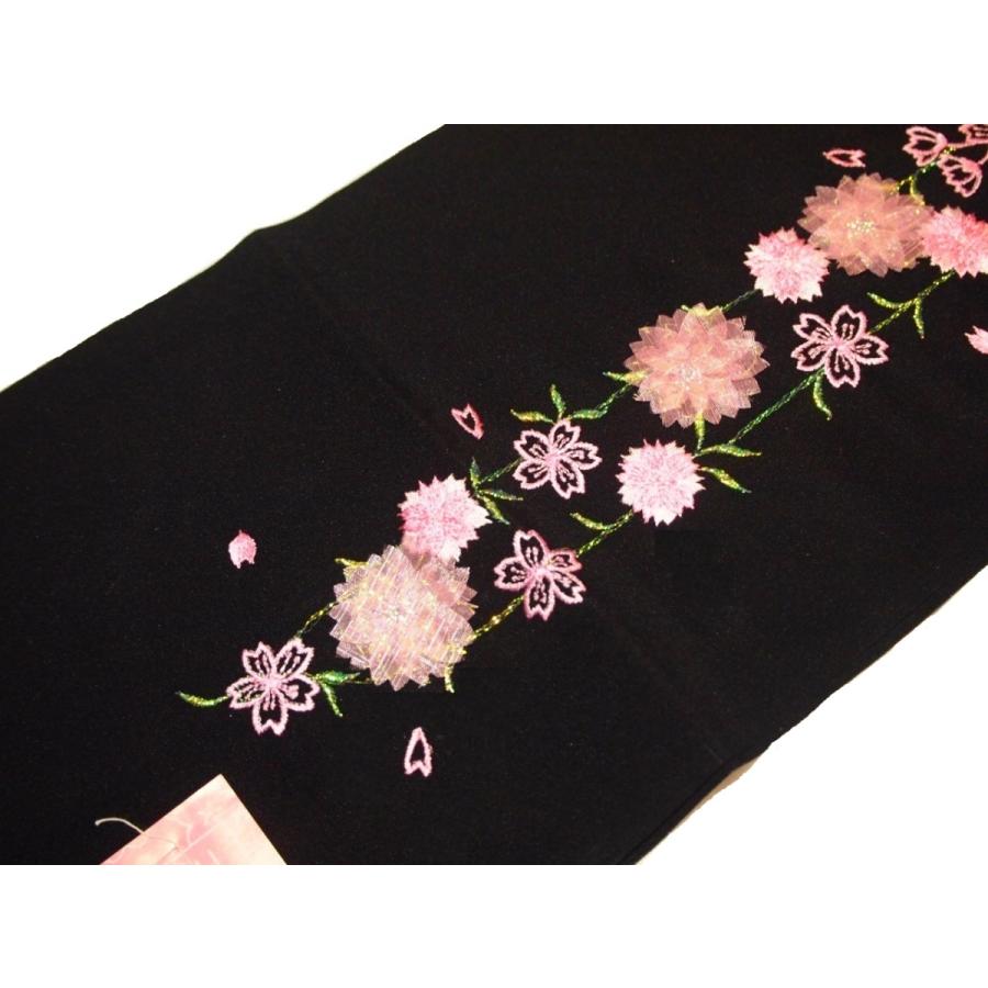 楽天市場】レース 刺繍 半幅帯 白 黒 茶 リバーシブル 細帯 日本