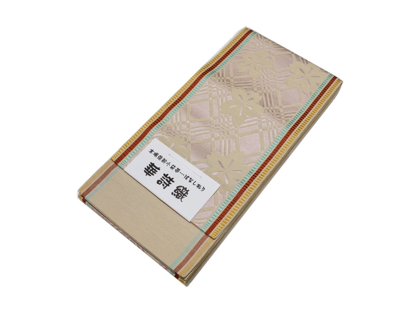 eineです　半幅帯 新品 本場筑前博多半幅帯 独孤柄 桃色×水色 - からん