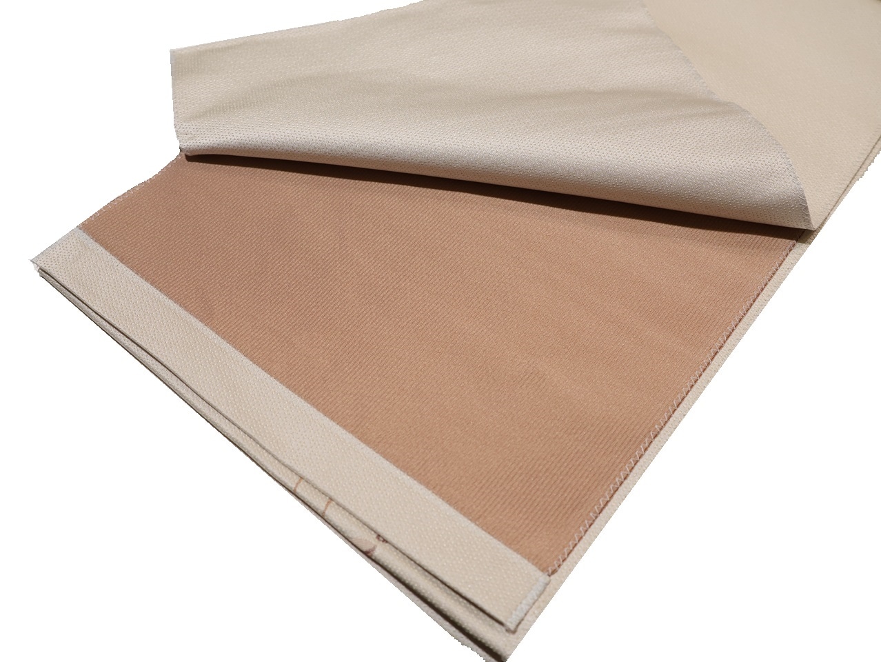 ポリエステル名古屋帯「ベージュ色の地に楽器と音符の柄」 | 帯,帯