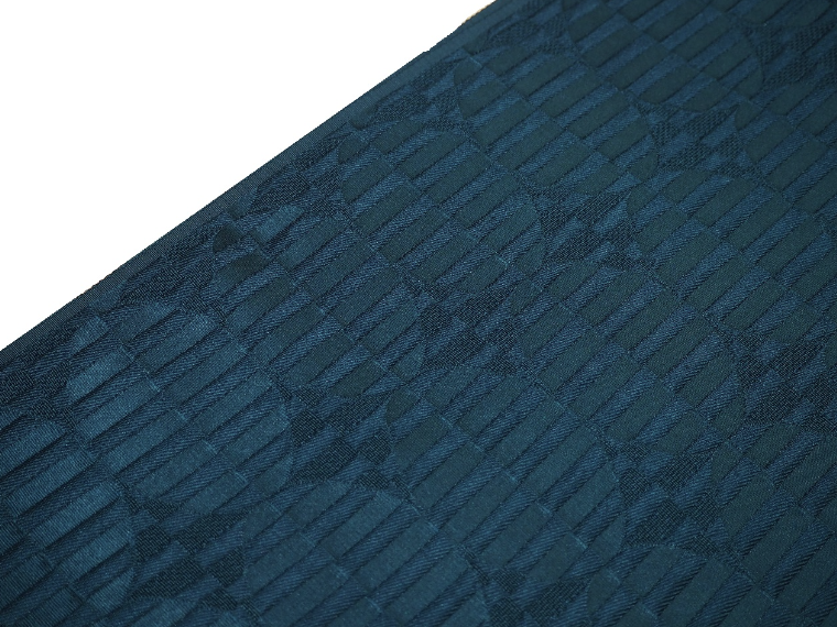 正絹帯揚げ（織巧紋）「青紺色」 | 帯あげ,帯揚げ(色無地) | 新宿津田