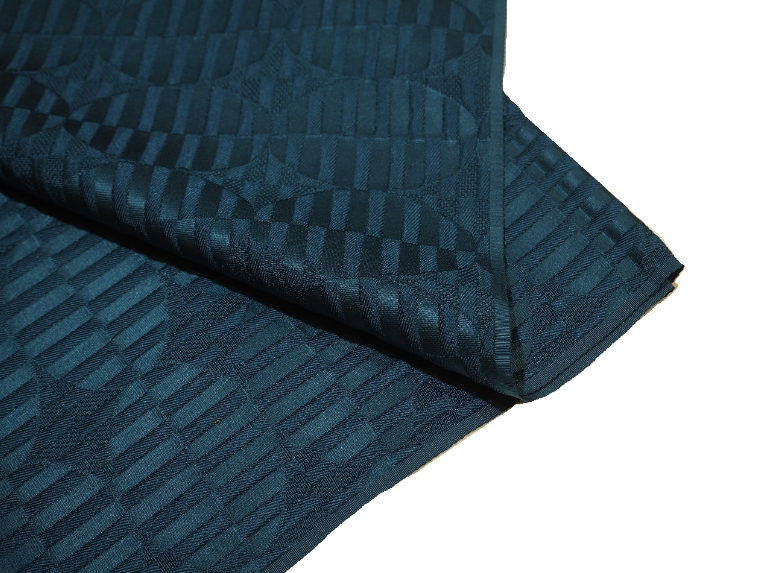 正絹帯揚げ（織巧紋）「青紺色」 | 帯あげ,帯揚げ(色無地) | 新宿津田