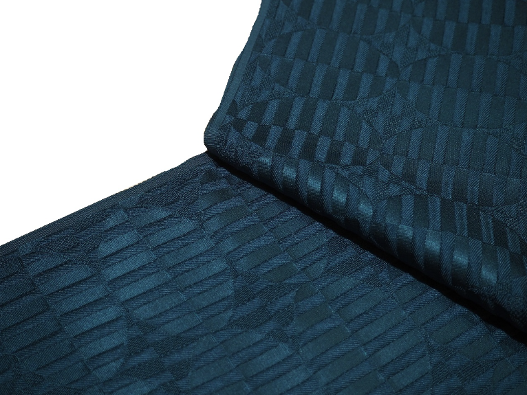 正絹帯揚げ（織巧紋）「青紺色」 | 帯あげ,帯揚げ(色無地) | 新宿津田