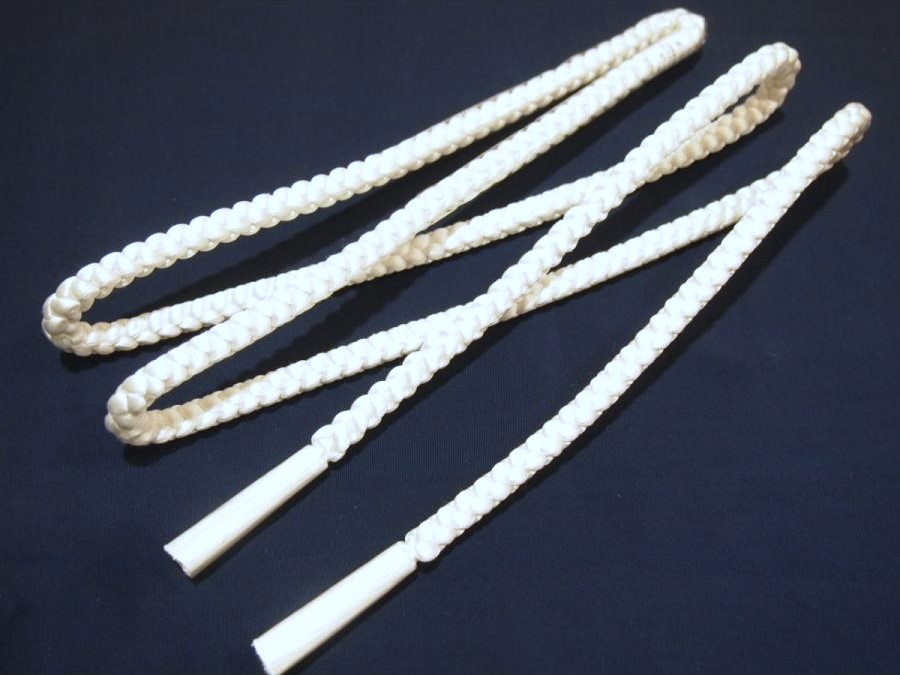 礼装用正絹帯締め(四津組)「白色」 | 帯締め,帯締め(白、黒) | 新宿