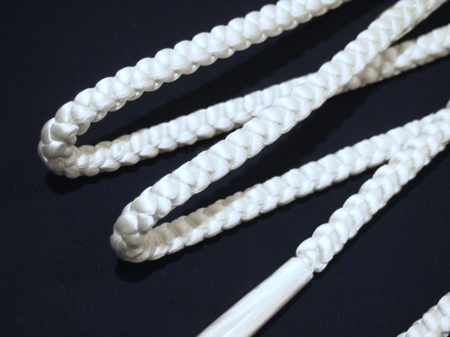 礼装用正絹帯締め(四津組)「白色」 | 帯締め,帯締め(白、黒) | 新宿