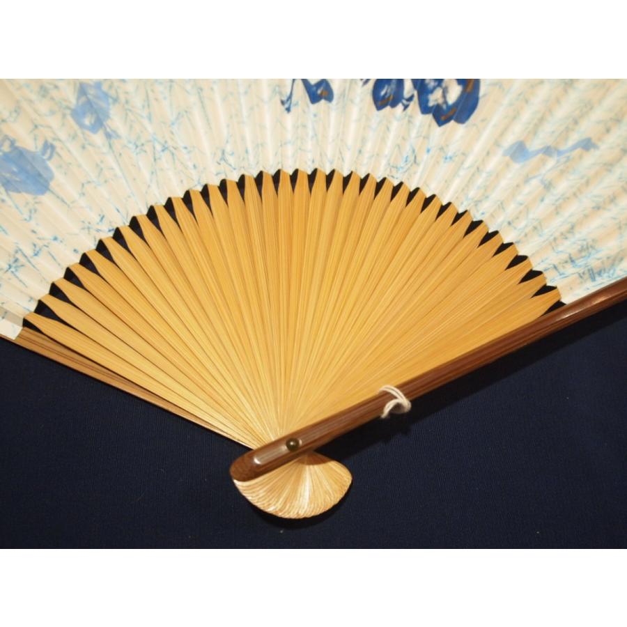 男物扇子「白色の地に紺色のひょうたんの柄」 | 雑貨,扇子(紳士物