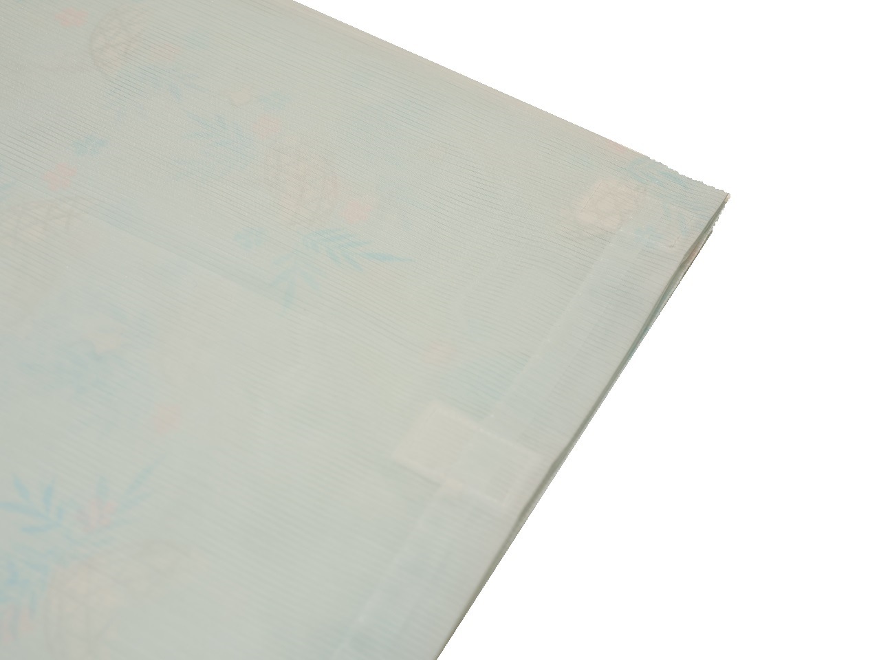 【60％OFF】 受注商品】「袖丈49㎝」夏物替袖（絽）「水色の地に光悦垣（№19 着物・浴衣