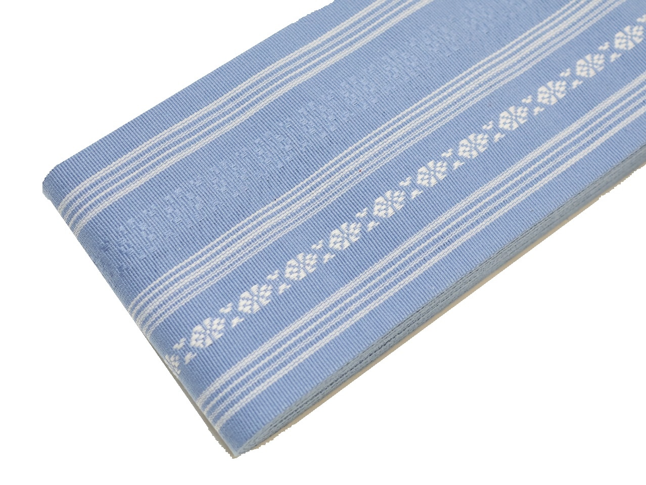 綿角帯「水色の地に博多献上模様」 | 帯,帯(角帯) | 新宿津田家