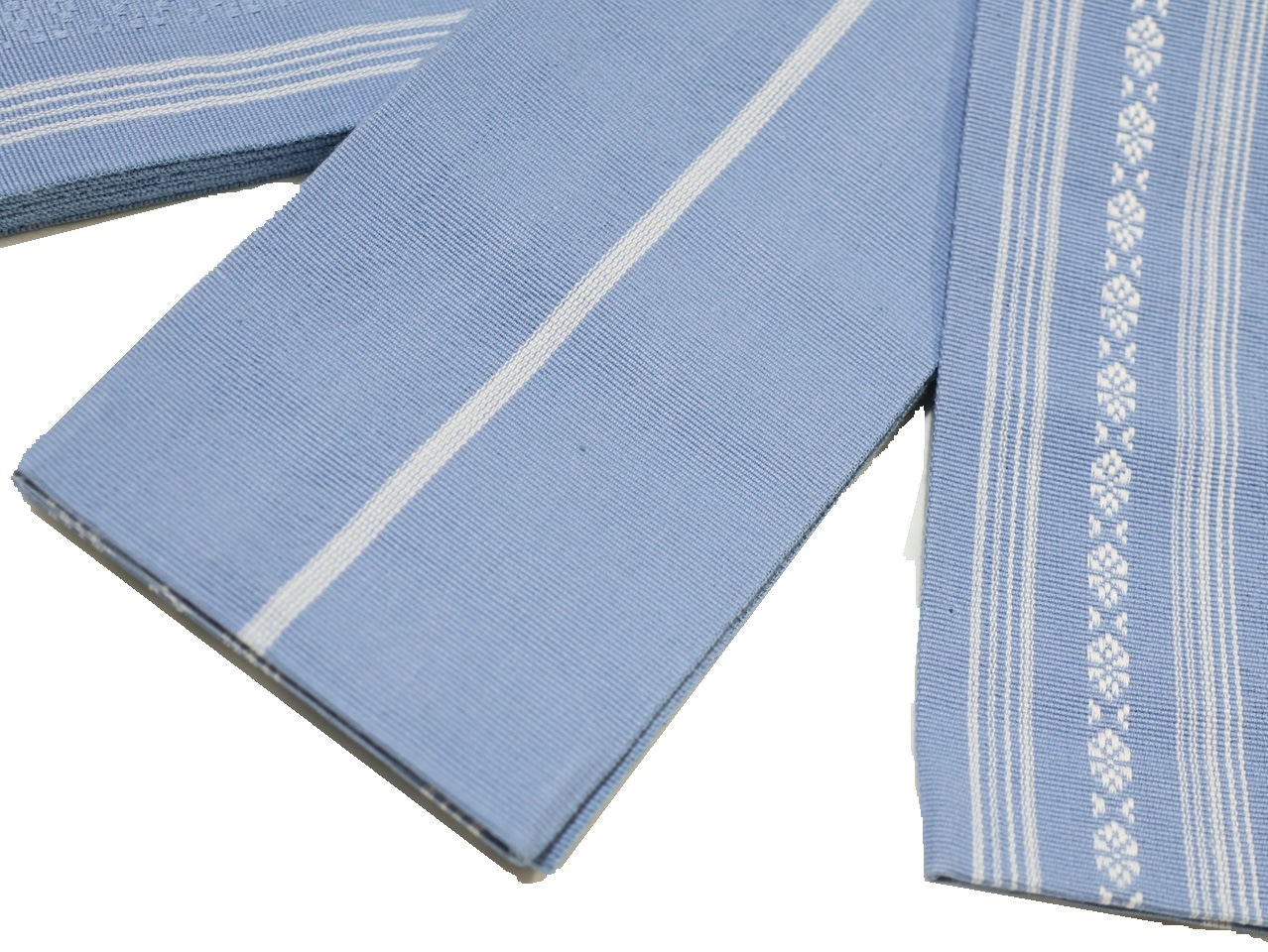 綿角帯「水色の地に博多献上模様」 | 帯,帯(角帯) | 新宿津田家