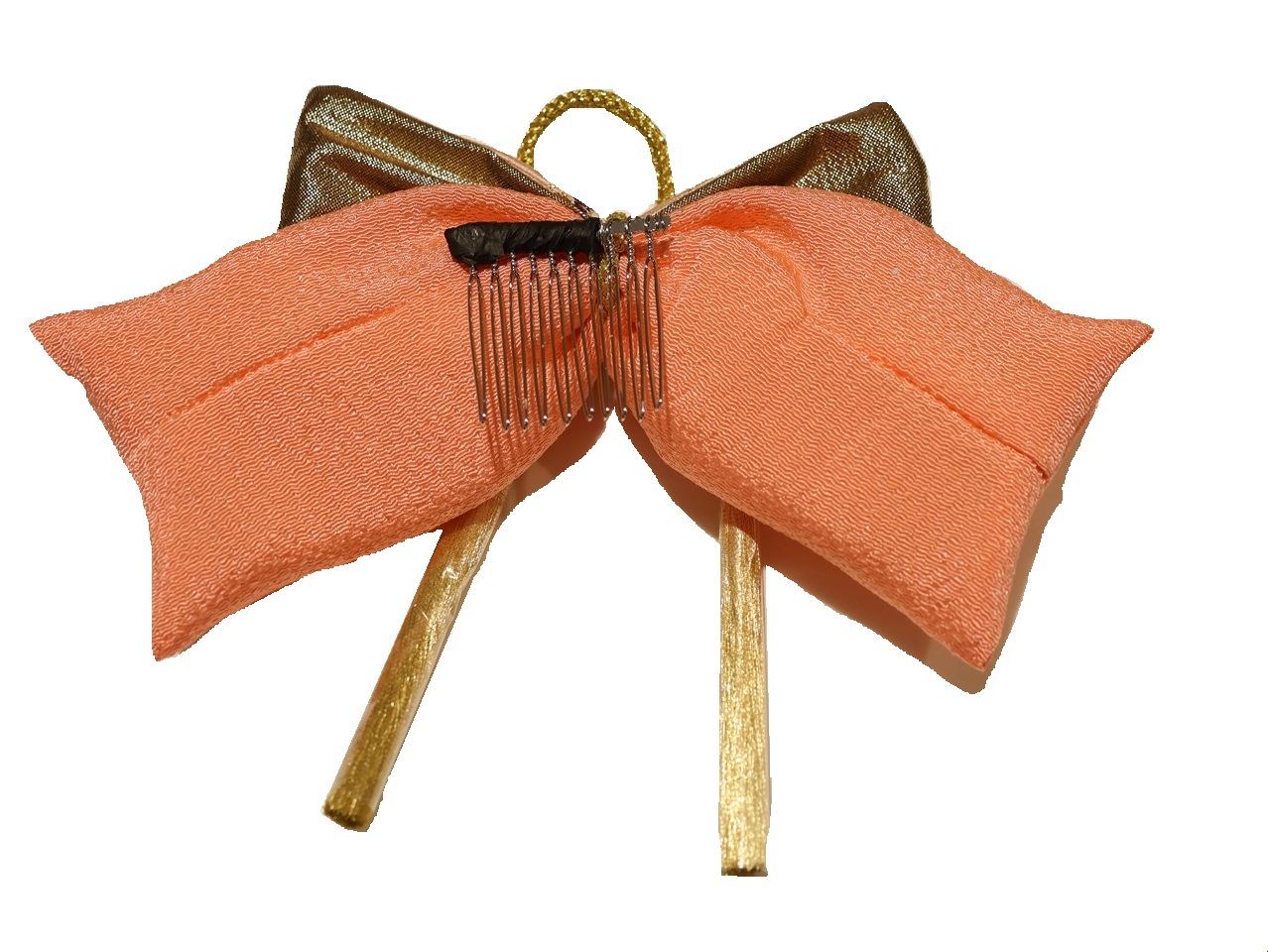 ご確認用になります。金襴リボン髪飾り