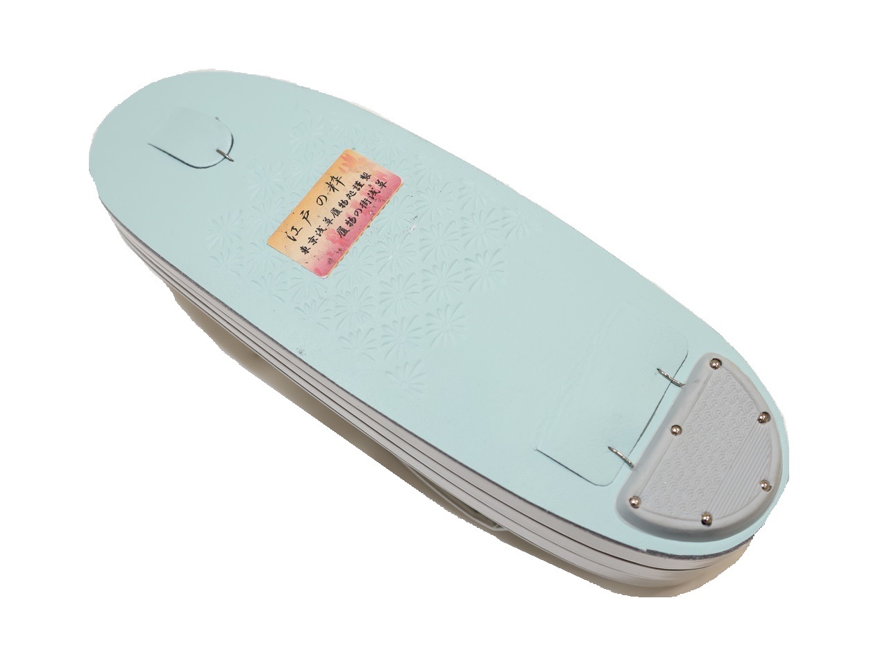 ぞうり  草履  三段  サイズL 草履 高級 三段草履 合皮 S/LL/3Lサイズ ターコイズブルー 単品 鼻緒