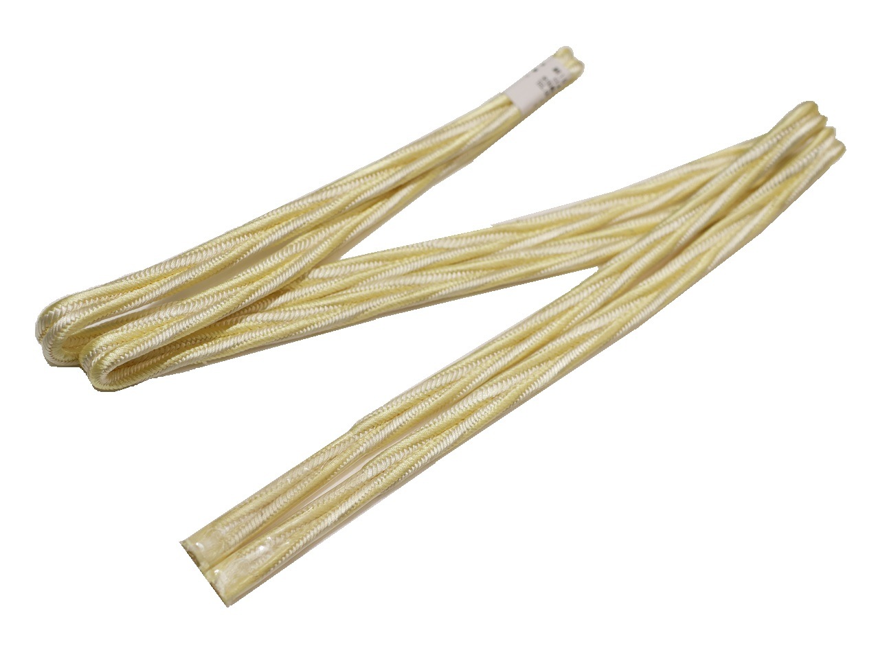 正絹三分紐（洋角ひねり組）「クリーム色」 | 帯締め,三分紐 | 新宿