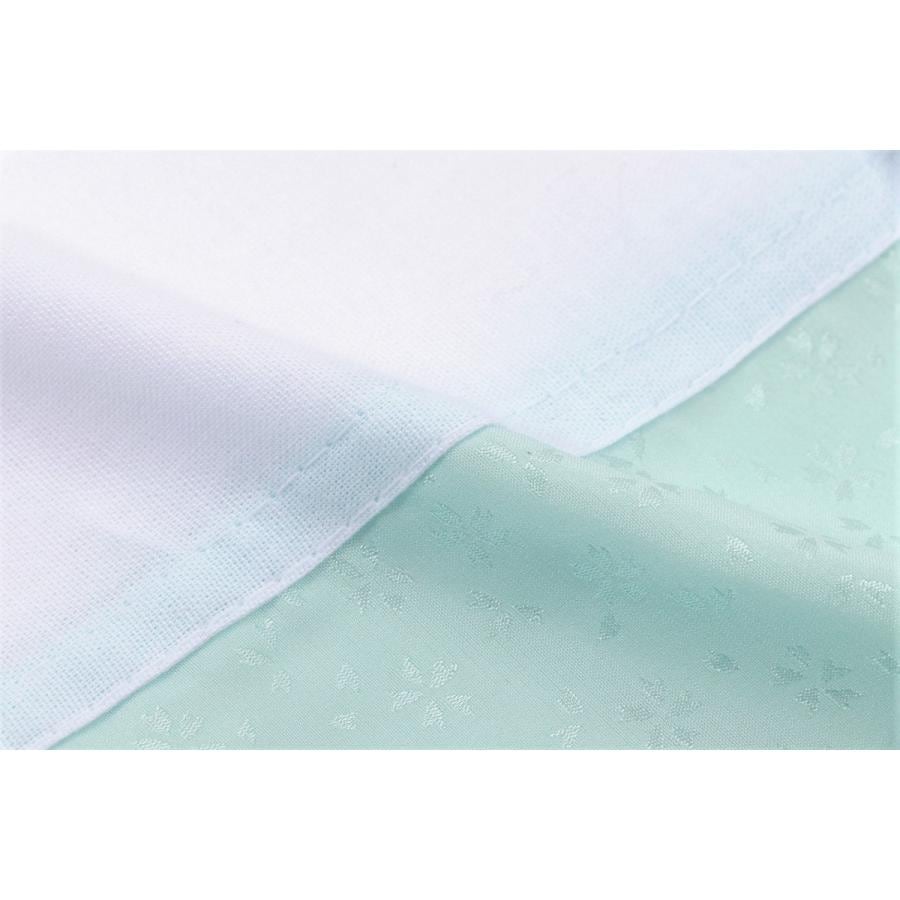 受注生産】選べる袖丈(58～70㎝)ファスナー衿半襦袢「水色に小桜の地