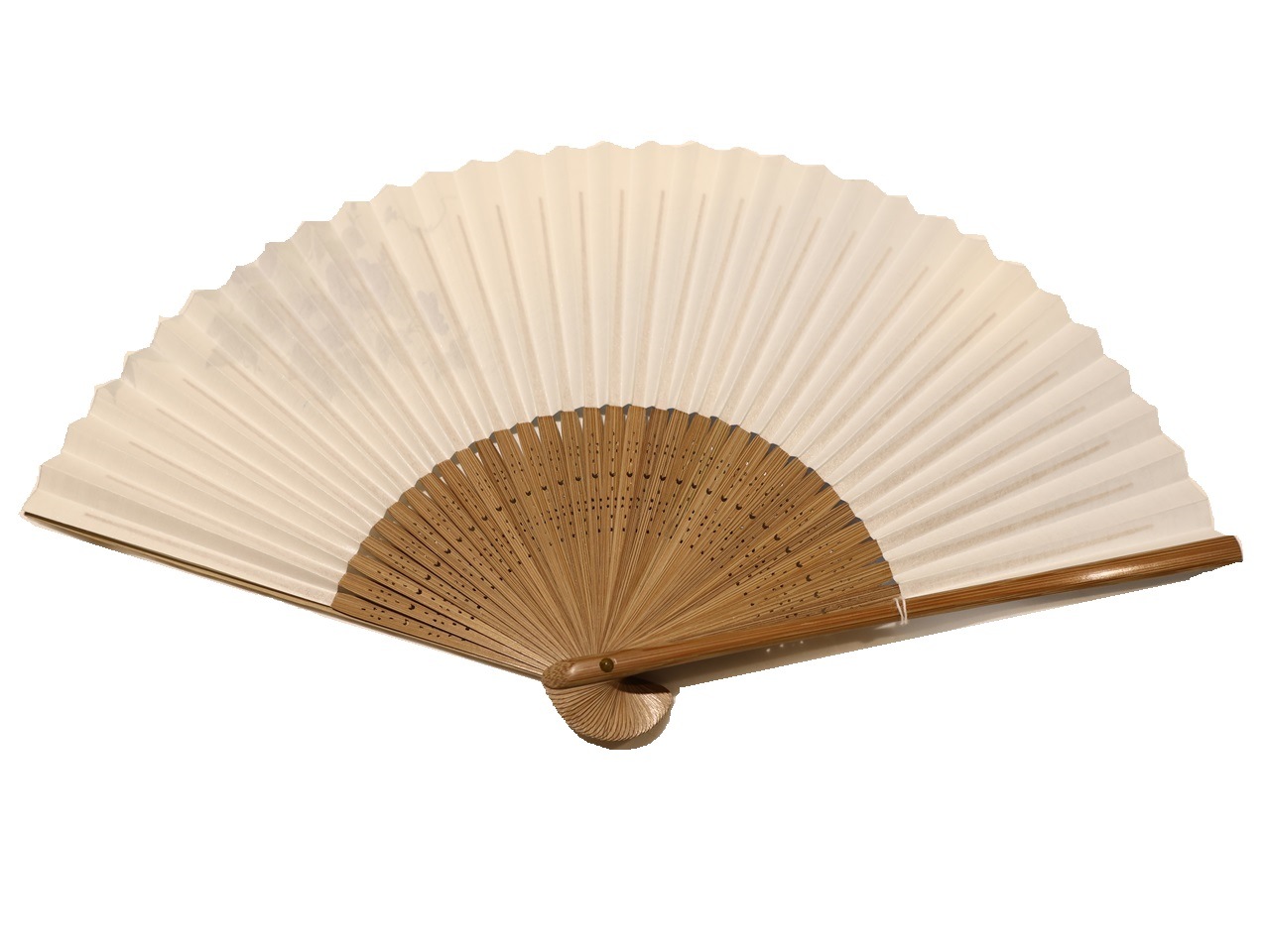 女性用扇子「白色と薄青色の地に青紺色の朝顔の柄」 | 雑貨,扇子(女性