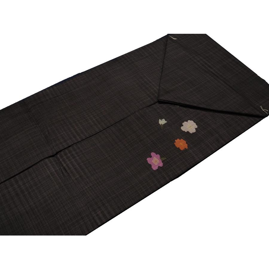 仕立て上がり正絹名古屋帯「黒色の地にウサギと犬の柄」 | 帯,帯