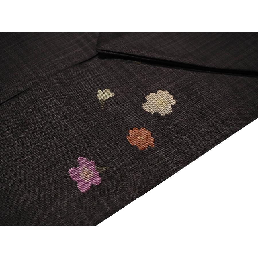 仕立て上がり正絹名古屋帯「黒色の地にウサギと犬の柄」 | 帯,帯