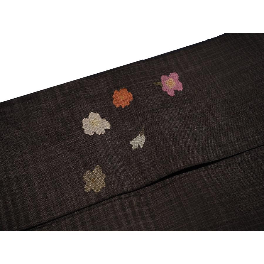 仕立て上がり正絹名古屋帯「黒色の地にウサギと犬の柄」 | 帯,帯