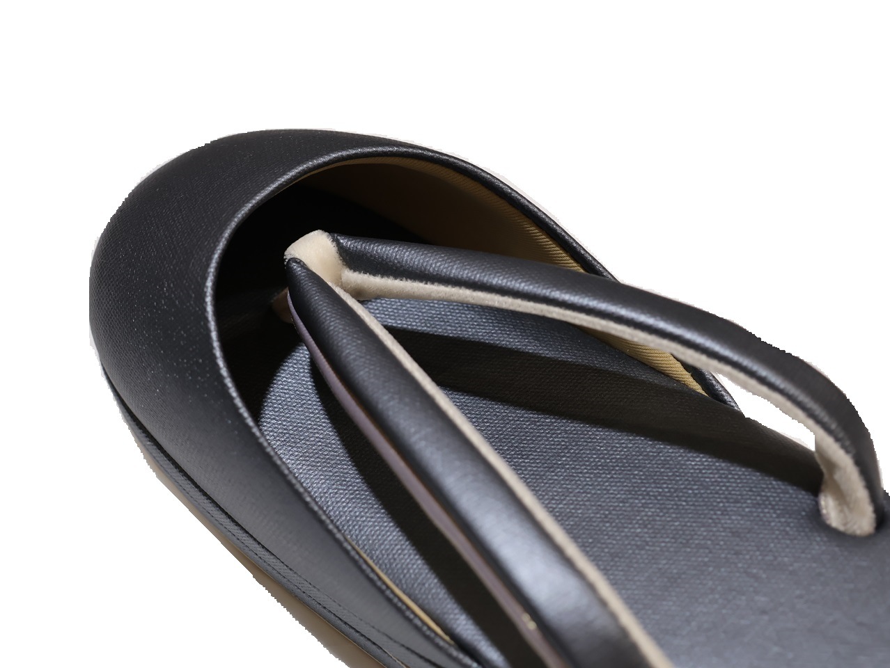 つま皮付き雨用草履「濃いグレー色」 | 草履・雪駄,雨用ウレタン草履