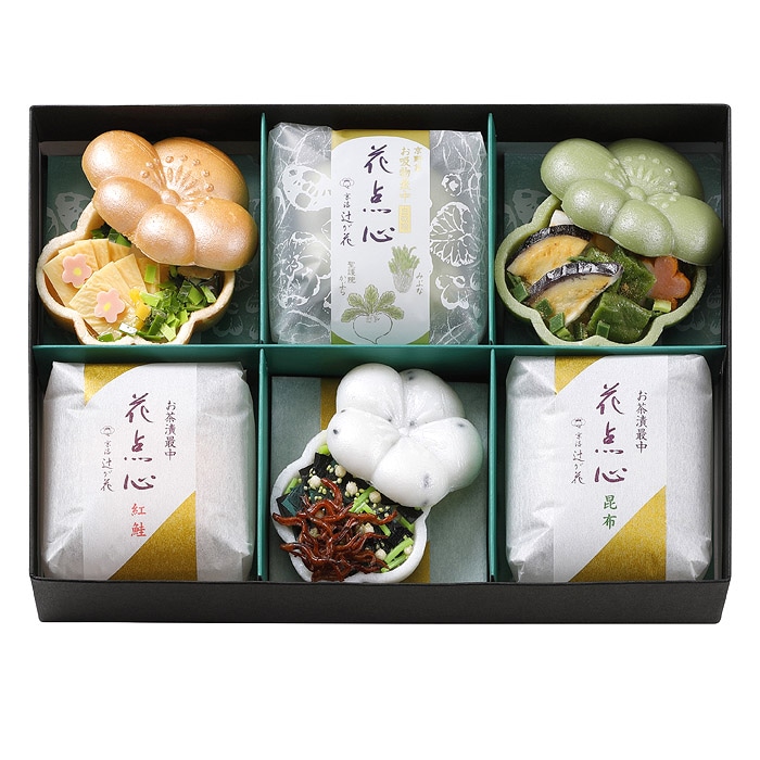 お茶漬最中 お吸い物最中セット 化粧箱 6個入り 商品購入ページ 京洛 辻が花