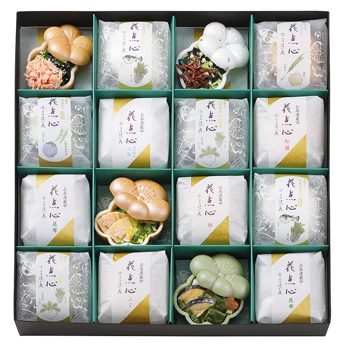 お茶漬最中 お吸い物最中セット 化粧箱 16個入り 商品購入ページ 京洛 辻が花