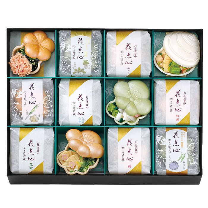 お茶漬最中 お吸い物最中セット 化粧箱 12個入り 商品購入ページ 京洛 辻が花