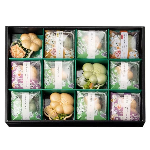 お茶漬最中・お吸い物最中セット：化粧箱 12個入り ［J84A］