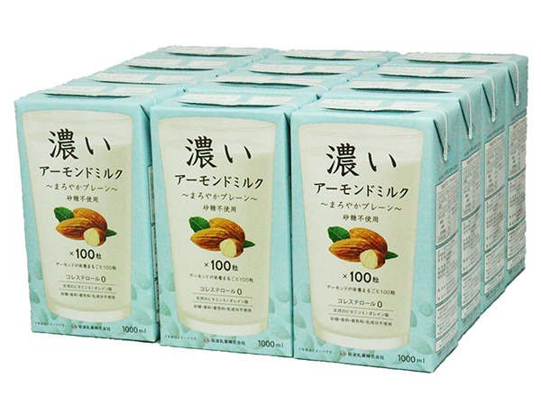 濃いアーモンドミルク まろやかプレーン 1000ml×12本/ケース