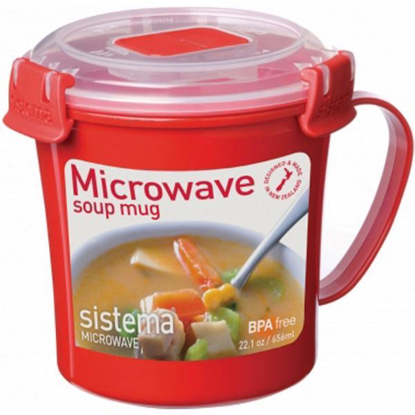 システマ sistema マイクロウェーブ スープマグ 656 0.6L 11077