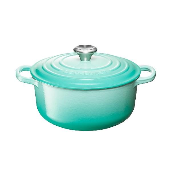 【SALE】ル・クルーゼ LE CREUSET フラワーコレクション シグニチャー ココット･ロンド 20cm クールミント 21177-20-496