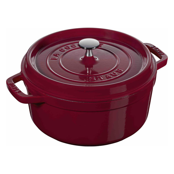 ストウブ staub ピコ･ココット ラウンド 22cm ボルドー 40502-293