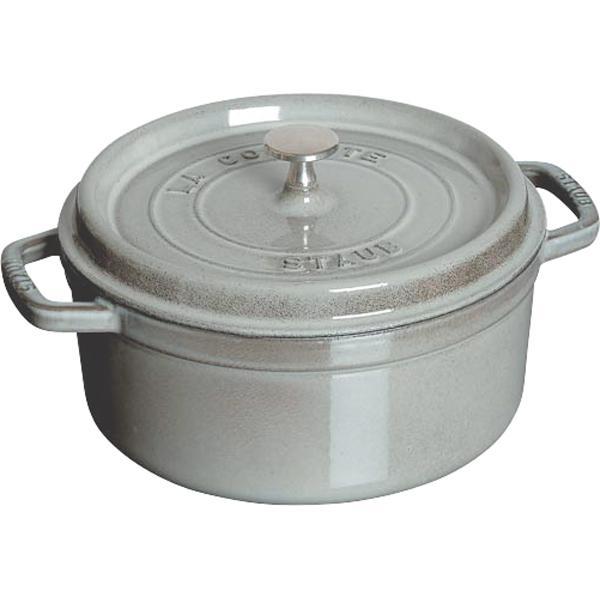 【お取り寄せ】ストウブ staub ココットラウンド14cm グレー 40509-475