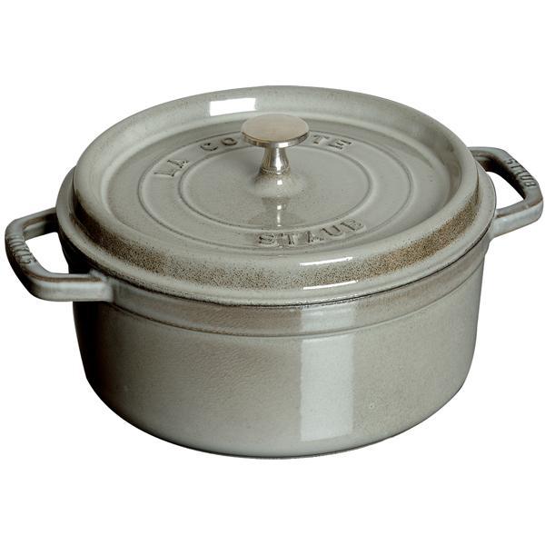 新品　ストウブ Staub ピコ　ココット　ラウンド　グレー　22㎝ ストウブ staub ピコ・ココット ラウンド 22cm グレー 40509-307 | 卸