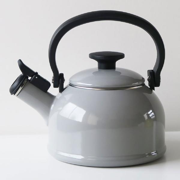 【お取り寄せ】富士ホーロー コットン Cotton 1.6L 笛吹きケトル ライトグレー  CTN-1.6WK.LG