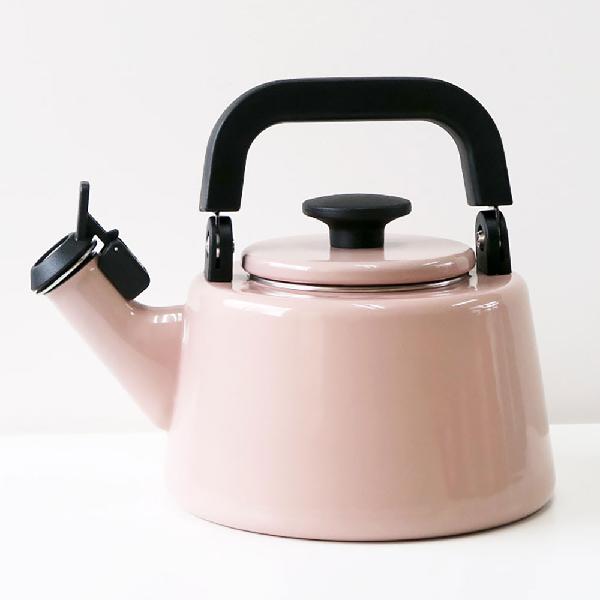 【お取り寄せ】富士ホーロー コットン Cotton 2.1L 笛吹きケトル アッシュピンク  CTN-2.1WK.AP